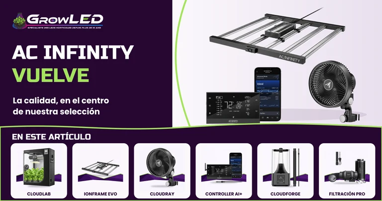 AC Infinity vuelve a GrowLED: descubre la gama y nuestro compromiso con la calidad
