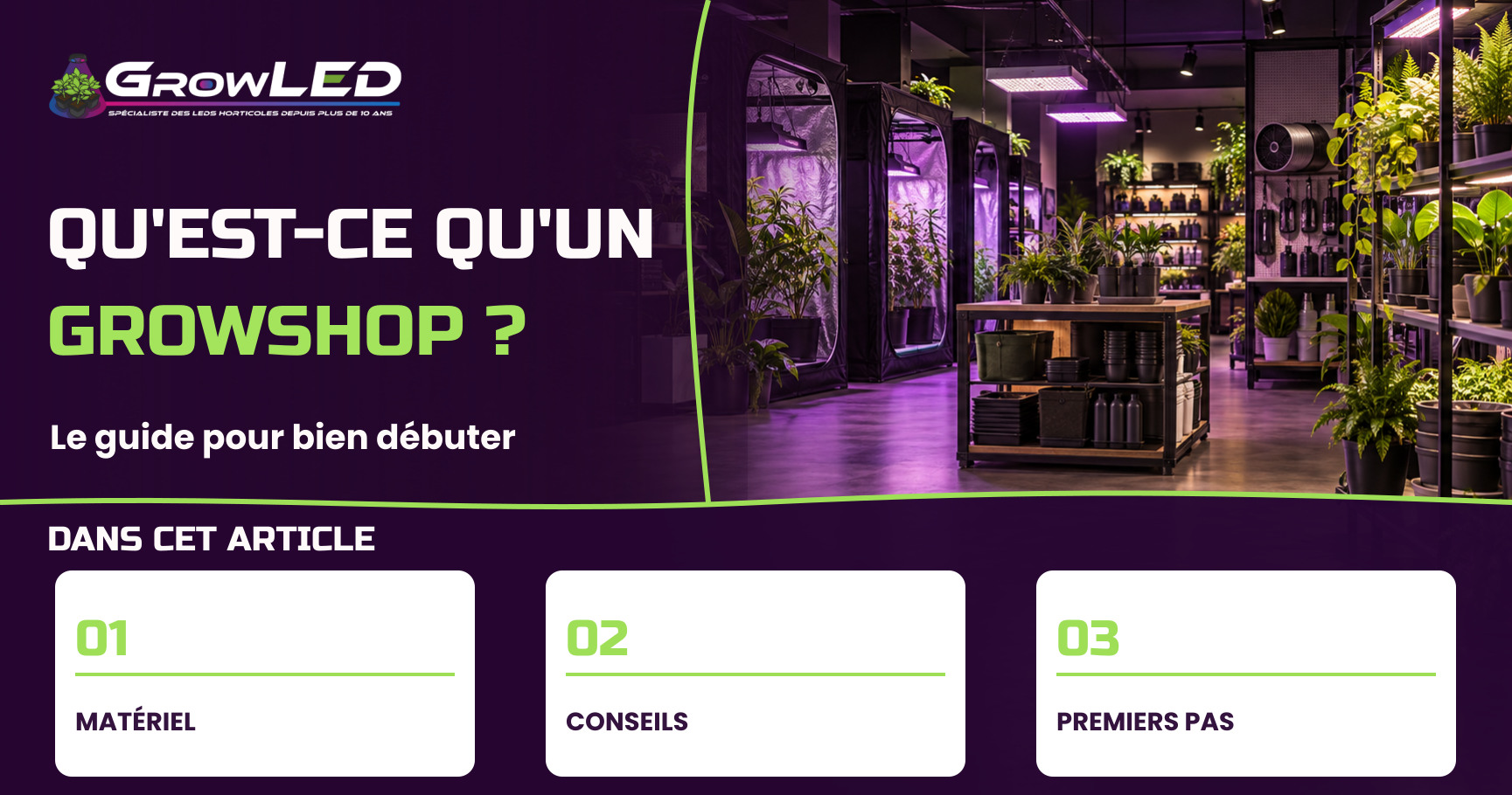 Qu’est-ce qu’un Growshop ? Le guide pour bien débuter la culture en intérieur