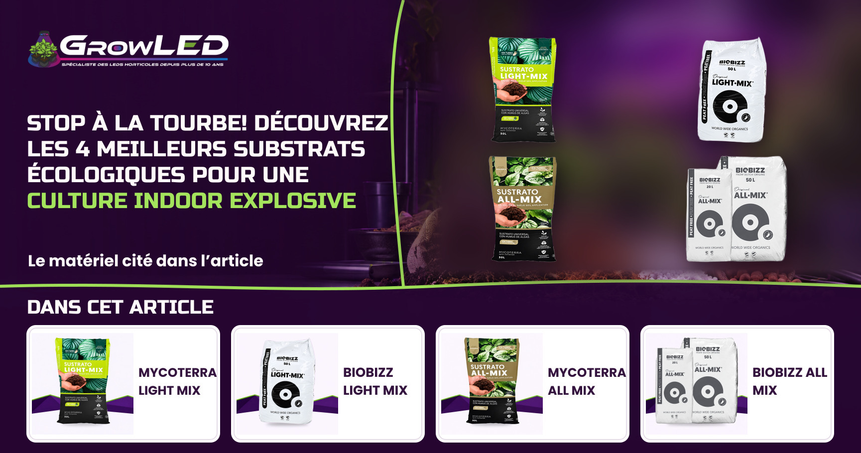 STOP à la Tourbe ! Découvrez les 4 Meilleurs Substrats Écologiques pour une Culture Indoor Explosive