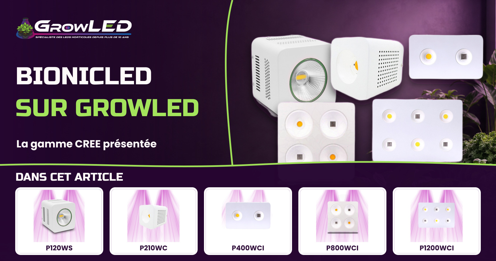 BionicLED - Nouveau sur GrowLED - LEDs CREE