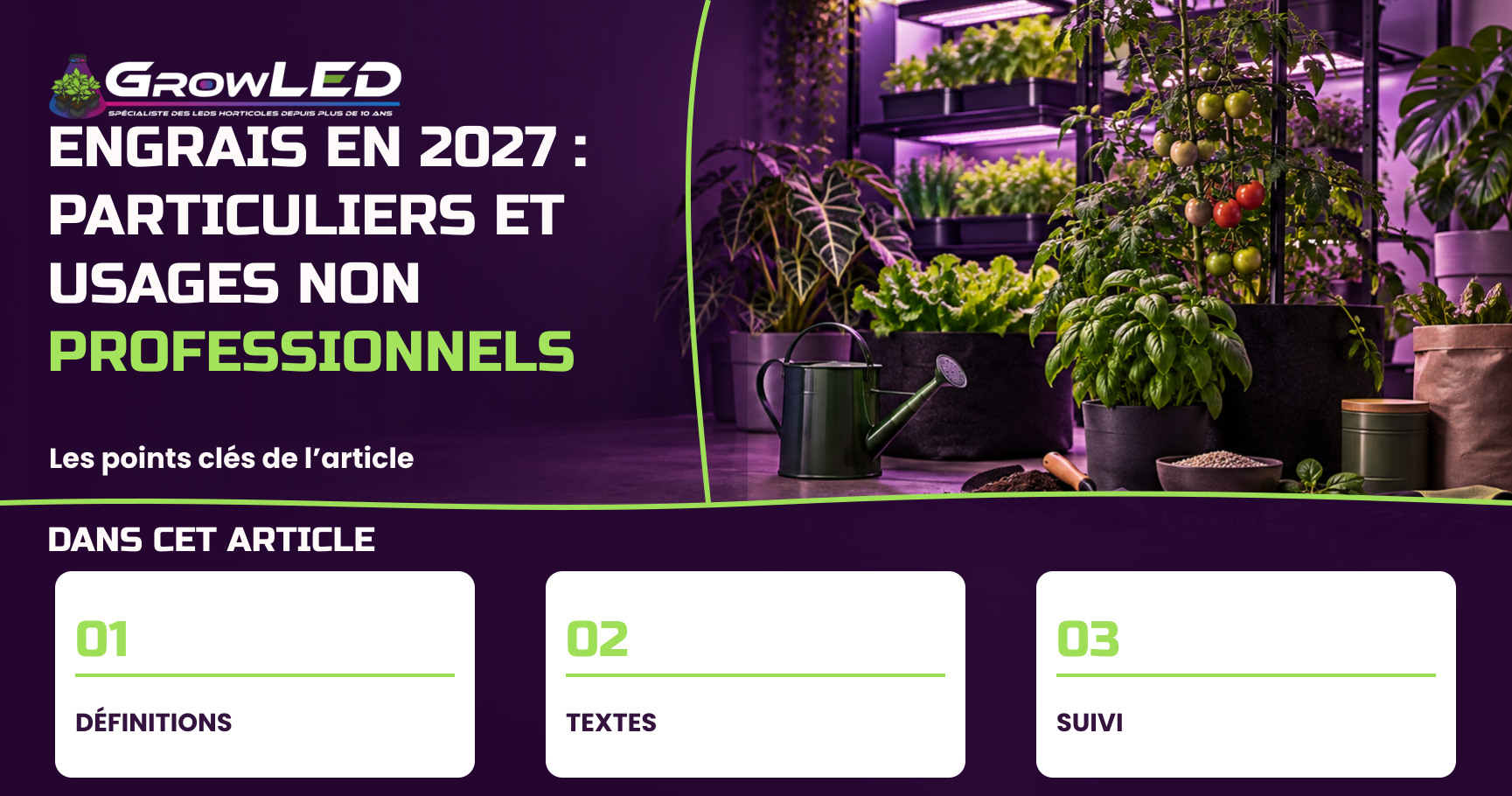 Engrais en 2027 : particuliers et usages non professionnels