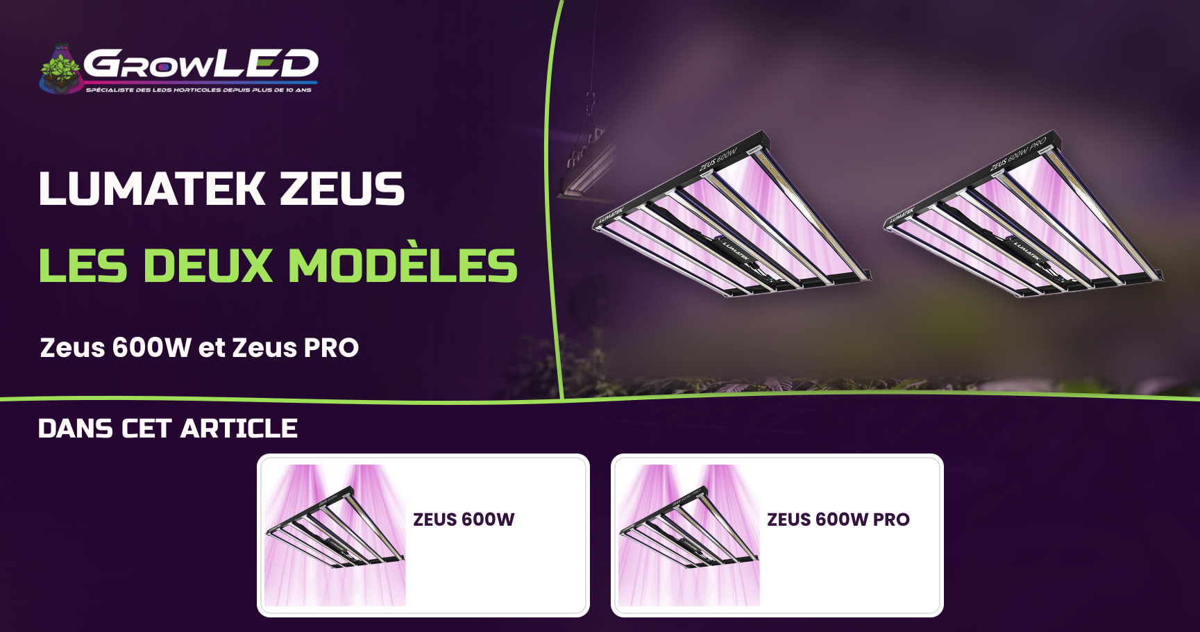 Zoom sur les LEDs horticoles Lumatek ZEUS Zoom sur les LEDs horticoles Lumatek ZEUS