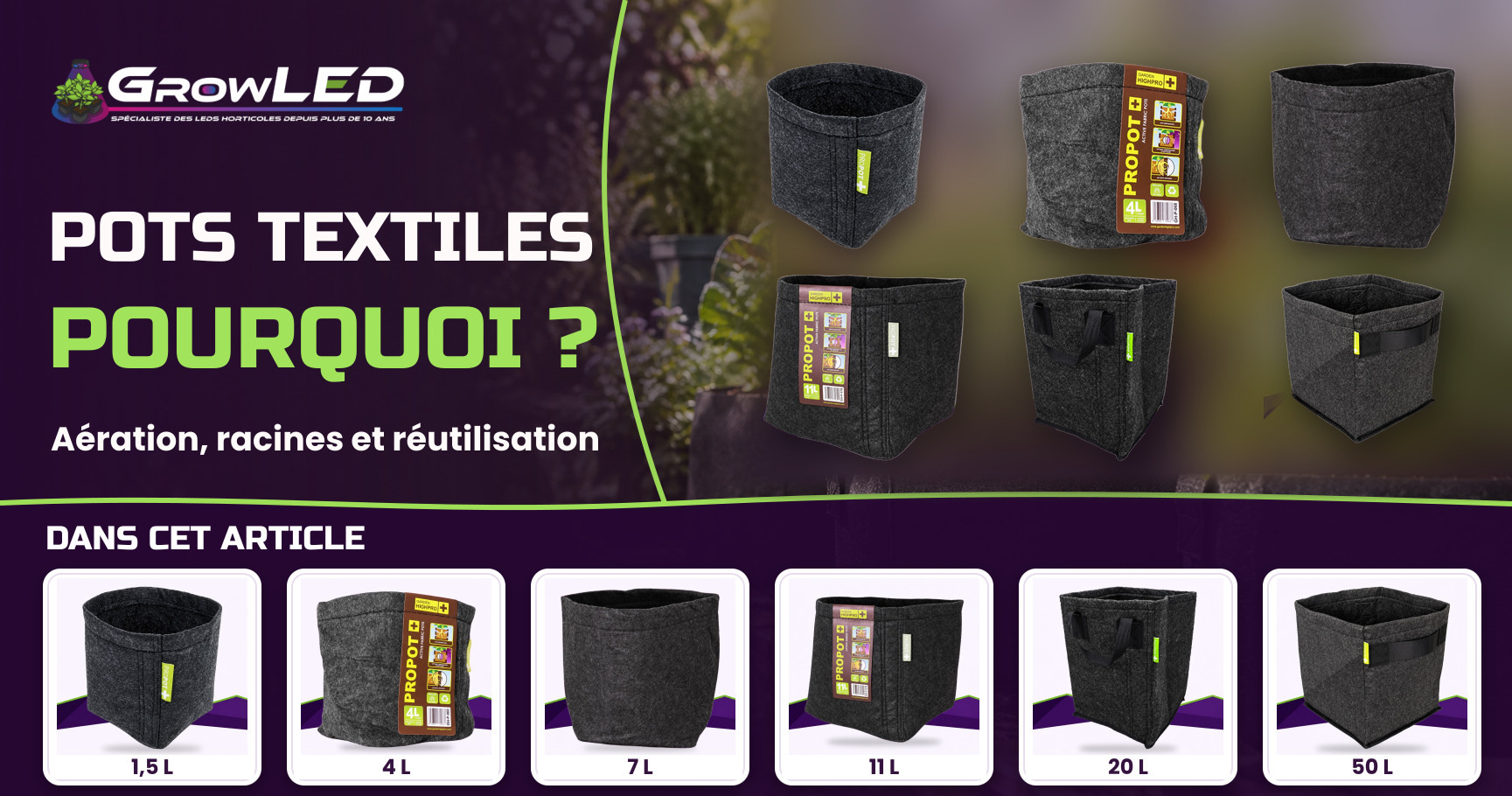 Pourquoi Choisir les Pots Textiles pour Vos Plantes ?
