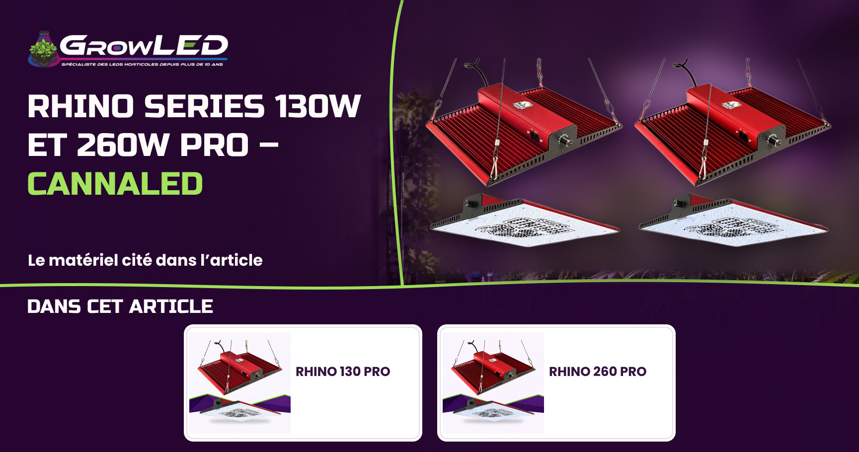 RHINO SERIES 130W and 260W PRO - CANNALED