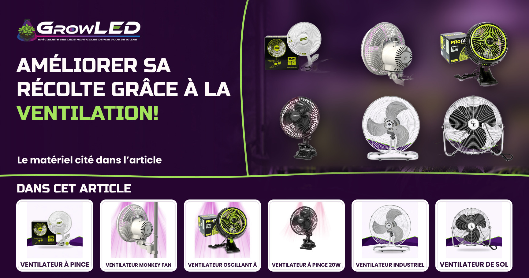 Améliorer sa récolte grâce à la ventilation ! Améliorer sa récolte grâce à la ventilation !