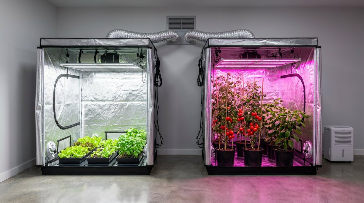 Deux espaces de culture indépendants avec extraction séparée