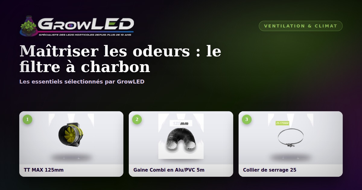 Maîtriser les odeurs de culture : le rôle clé du filtre à charbon