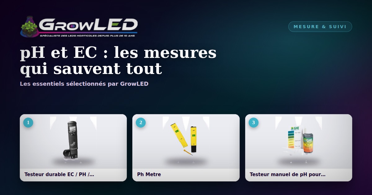 pH et EC : les deux mesures qui sauvent une culture indoor