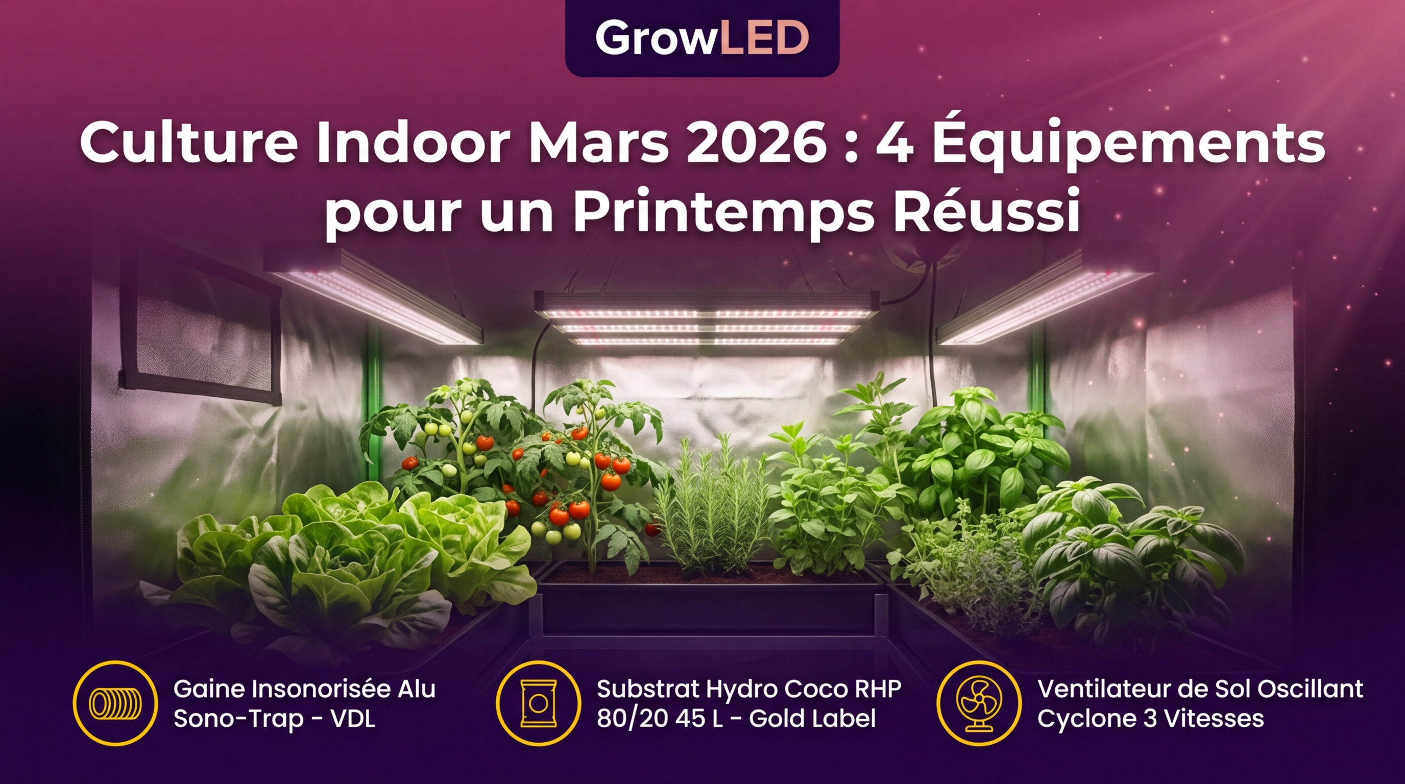 Culture Indoor Mars 2026 : 4 Nouveautés Essentielles | GrowLED